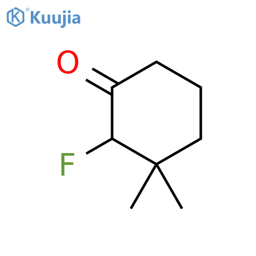 2-fluoro-3,3-dimethylcyclohexan-1-one structure