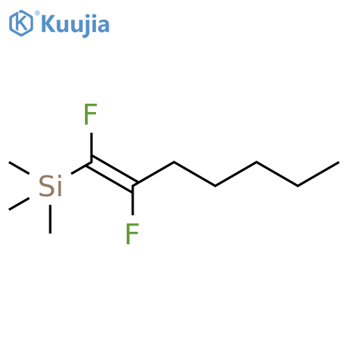 Silane, [(1Z)-1,2-difluoro-1-hepten-1-yl]trimethyl- structure