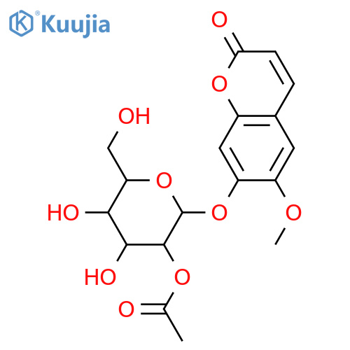 7-Hydroxy-6-methoxy-2H-1-benzopyran-2-one; O-(2-O-Acetyl-β-D-glucopyranoside) structure