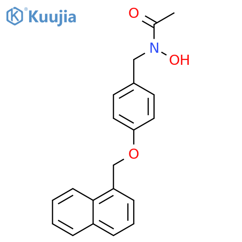 Acetamide, N-hydroxy-N-[[4-(1-naphthalenylmethoxy)phenyl]methyl]- structure