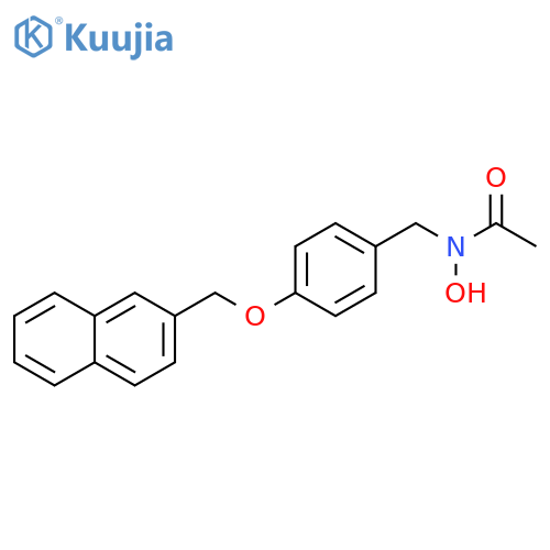 Acetamide, N-hydroxy-N-[[4-(2-naphthalenylmethoxy)phenyl]methyl]- structure