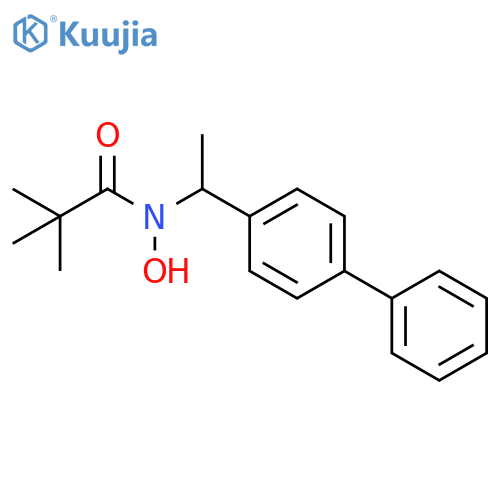 Propanamide, N-(1-[1,1'-biphenyl]-4-ylethyl)-N-hydroxy-2,2-dimethyl- structure