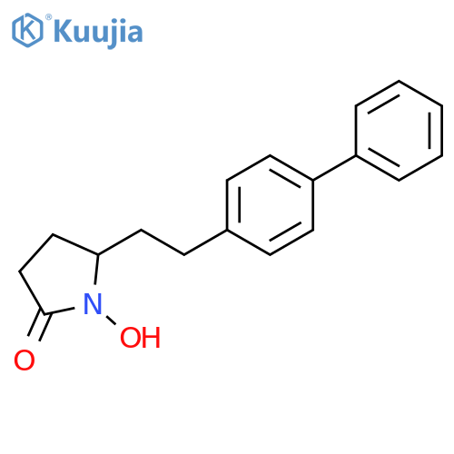 2-Pyrrolidinone, 5-(2-[1,1'-biphenyl]-4-ylethyl)-1-hydroxy- structure