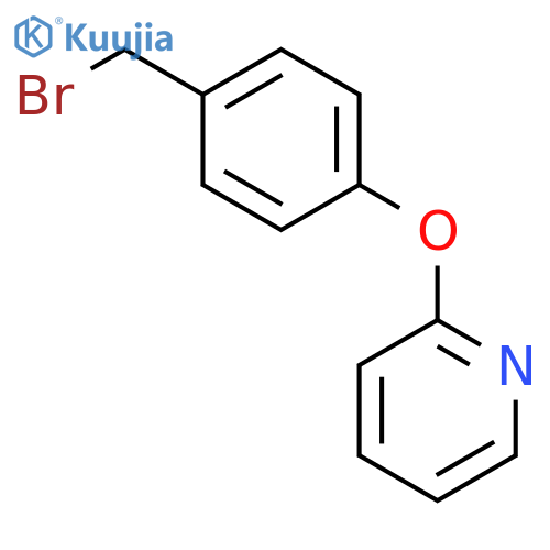 2-4-(bromomethyl)phenoxypyridine structure