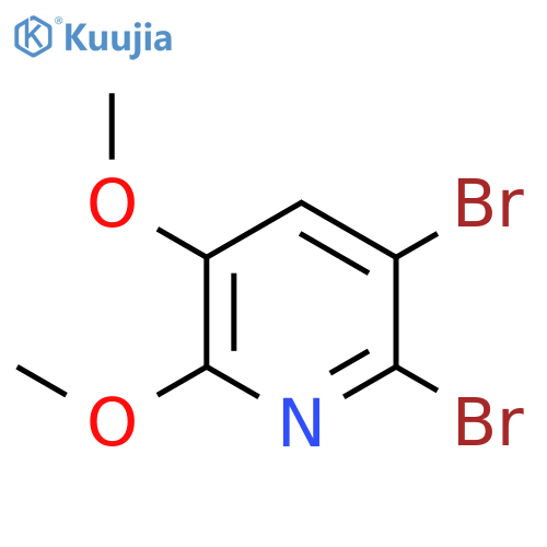 Pyridine, 2,3-dibromo-5,6-dimethoxy- structure
