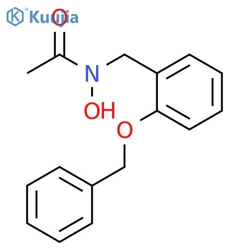 Acetamide, N-hydroxy-N-[[2-(phenylmethoxy)phenyl]methyl]- structure