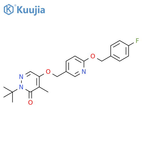 3(2H)-Pyridazinone,2-(1,1-dimethylethyl)-5-[[6-[(4-fluorophenyl)methoxy]-3-pyridinyl]methoxy]-4-methyl- structure