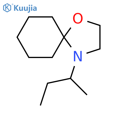 1-Oxa-4-azaspiro[4.5]decane, 4-(1-methylpropyl)- structure