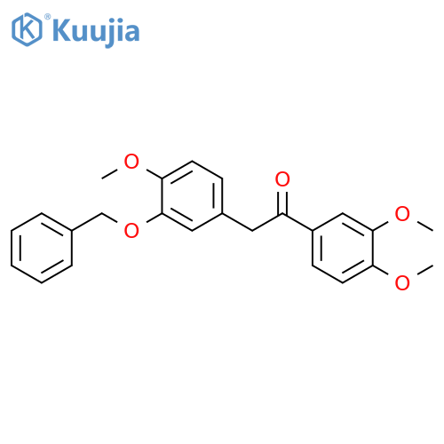 Ethanone,1-(3,4-dimethoxyphenyl)-2-[4-methoxy-3-(phenylmethoxy)phenyl]- structure