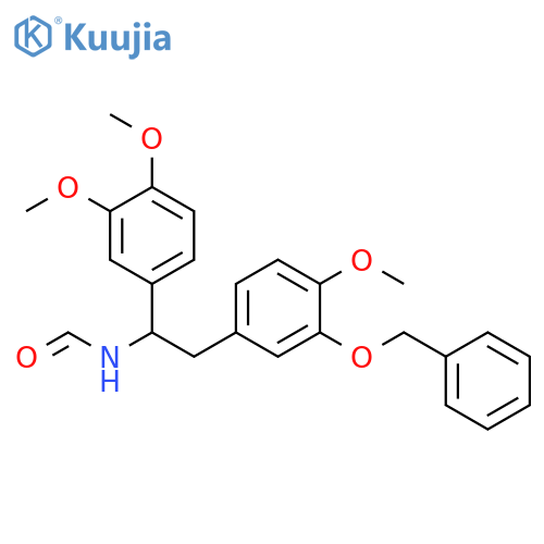 Formamide,N-[1-(3,4-dimethoxyphenyl)-2-[4-methoxy-3-(phenylmethoxy)phenyl]ethyl]- structure