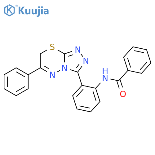 Benzamide,N-[2-(6-phenyl-7H-1,2,4-triazolo[3,4-b][1,3,4]thiadiazin-3-yl)phenyl]- structure