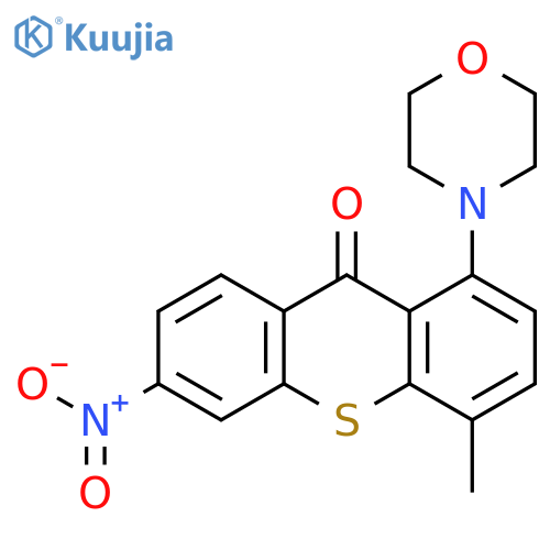 9H-Thioxanthen-9-one, 4-methyl-1-(4-morpholinyl)-6-nitro- structure