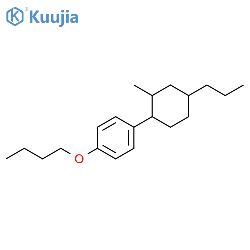 Benzene, 1-butoxy-4-(2-methyl-4-propylcyclohexyl)- structure