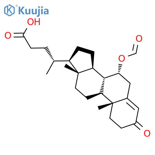 Chol-4-en-24-oic acid, 7-(formyloxy)-3-oxo-, (7a)- structure