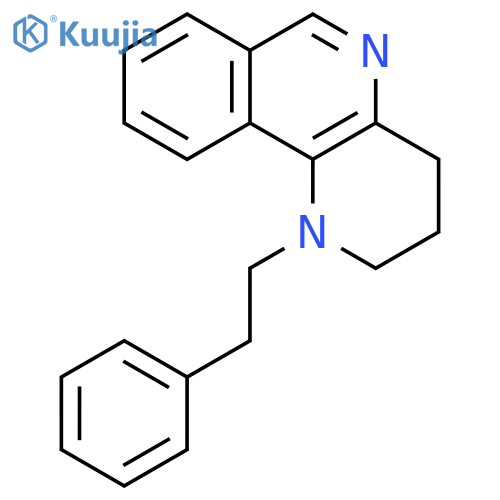 Benzo[c]-1,5-naphthyridine, 1,2,3,4-tetrahydro-1-(2-phenylethyl)- structure