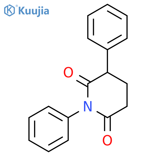 2,6-Piperidinedione, 1,3-diphenyl- structure