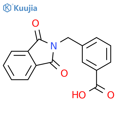 3-(1,3-Dioxo-1,3-dihydro-isoindol-2-ylmethyl)-benzoic acid structure