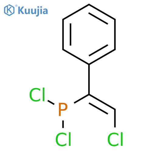 PHOSPHONOUS DICHLORIDE, (2-CHLORO-1-PHENYLETHENYL)- structure