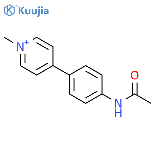 Pyridinium,4-[4-(acetylamino)phenyl]-1-methyl- structure