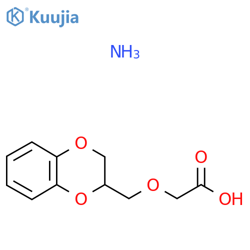 Ammonium (2,3-dihydro-1,4-benzodioxin-2-ylmethoxy)acetate structure