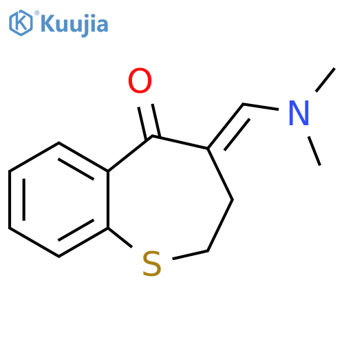 (4E)-4-[(dimethylamino)methylidene]-2,3,4,5-tetrahydro-1-benzothiepin-5-one structure