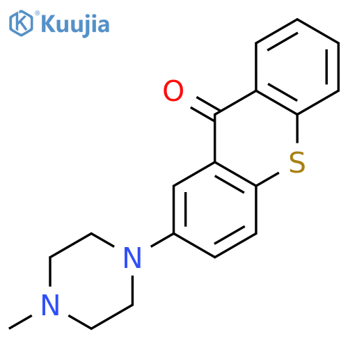 9H-Thioxanthen-9-one, 2-(4-methyl-1-piperazinyl)- structure