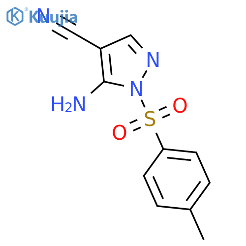 5-Amino-1-tosyl-1H-pyrazolo-4-carbonitrile structure