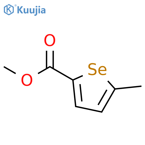 2-Selenophenecarboxylic acid, 5-methyl-, methyl ester structure