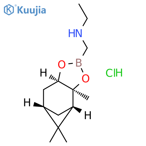 (R)-Boro-N(ethyl)-gly-(+)-pinanediol-HCl structure