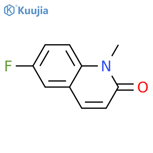 2(1H)-Quinolinone, 6-fluoro-1-methyl- structure