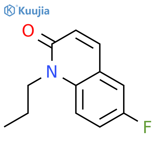 2(1H)-Quinolinone,6-fluoro-1-propyl- structure