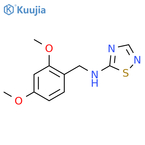 N-(2,4-Dimethoxybenzyl)-1,2,4-thiadiazol-5-amine structure