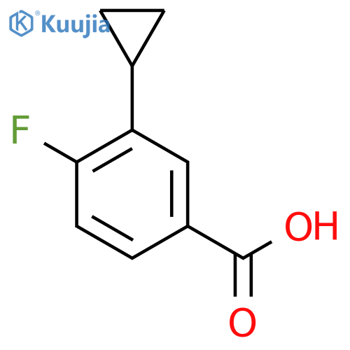 3-cyclopropyl-4-fluorobenzoic Acid structure