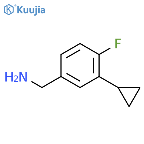 (3-Cyclopropyl-4-fluorophenyl)methanamine structure