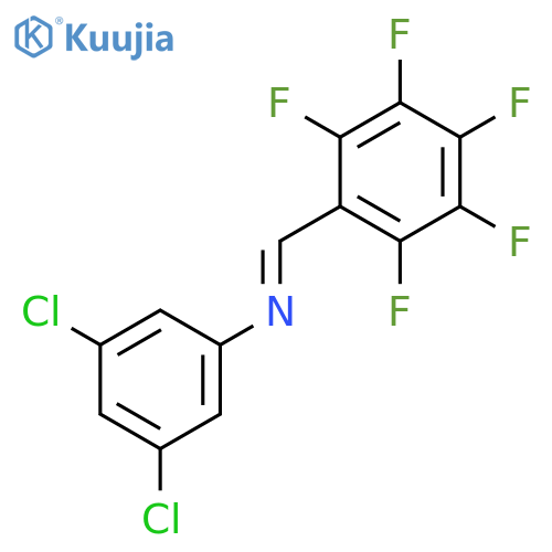Benzenamine, 3,5-dichloro-N-[(pentafluorophenyl)methylene]- structure