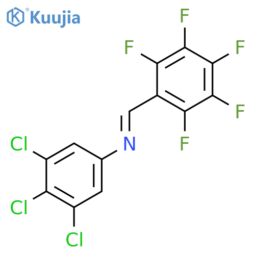 BENZENAMINE, 3,4,5-TRICHLORO-N-[(PENTAFLUOROPHENYL)METHYLENE]- structure