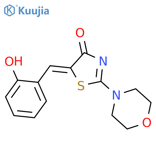 4(5H)-Thiazolone, 5-[(2-hydroxyphenyl)methylene]-2-(4-morpholinyl)- structure