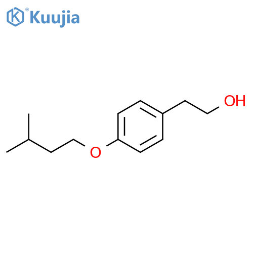 2-[4-(3-methylbutoxy)phenyl]ethanol structure