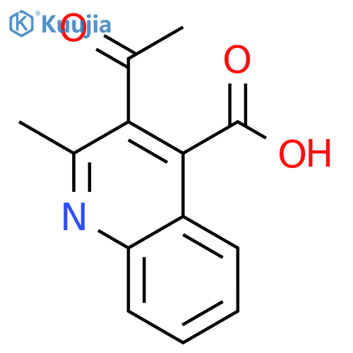 3-Acetyl-2-methylquinoline-4-carboxylic acid structure