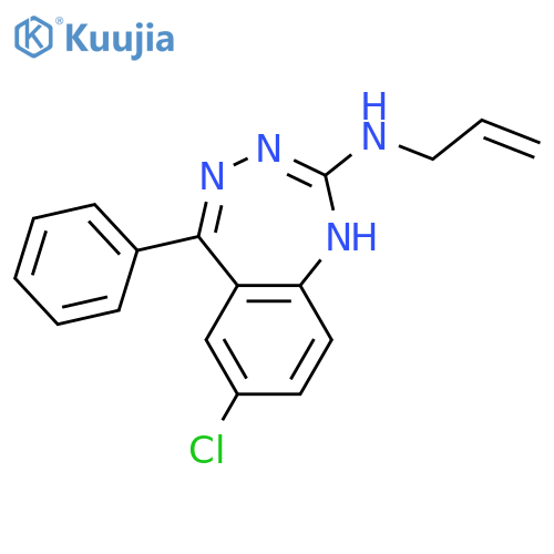1H-1,3,4-BENZOTRIAZEPIN-2-AMINE, 7-CHLORO-5-PHENYL-N-2-PROPENYL- structure