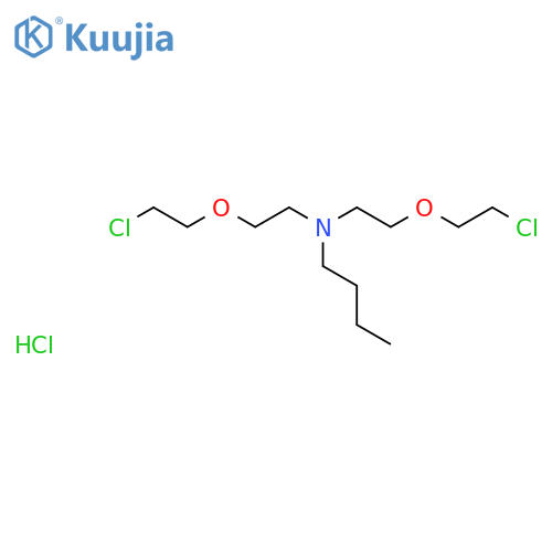 1-Butanamine, N,N-bis[2-(2-chloroethoxy)ethyl]-, hydrochloride structure