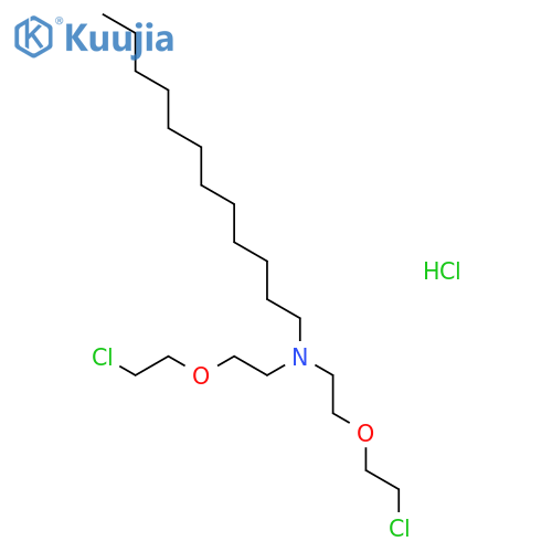 1-Dodecanamine, N,N-bis[2-(2-chloroethoxy)ethyl]-, hydrochloride structure