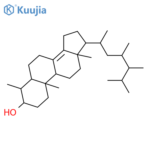 4,23,24-Trimethylcholest-8(14)-en-3-ol; (3β,4α,5α,23ξ,24ξ)-form structure