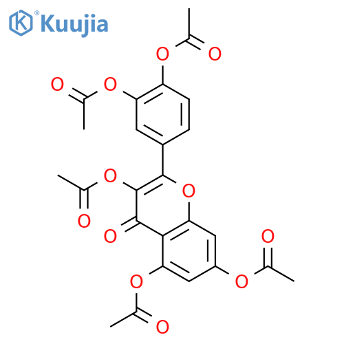 5,7-Diacetyloxy-2-(3,4-diacetyloxyphenyl)-4-oxochromen-3-yl Acetate structure