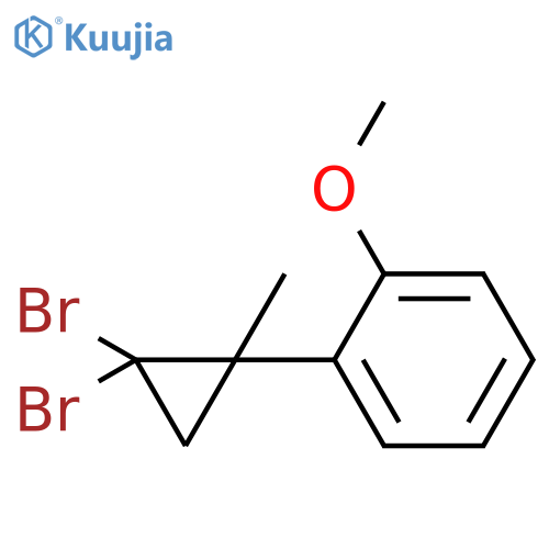 Benzene, 1-(2,2-dibromo-1-methylcyclopropyl)-2-methoxy- structure