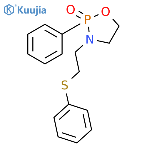 1,3,2-Oxazaphospholidine, 2-phenyl-3-[2-(phenylthio)ethyl]-, 2-oxide structure