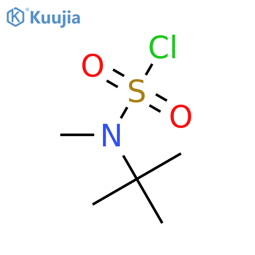 N-tert-butyl-N-methylsulfamoyl chloride structure