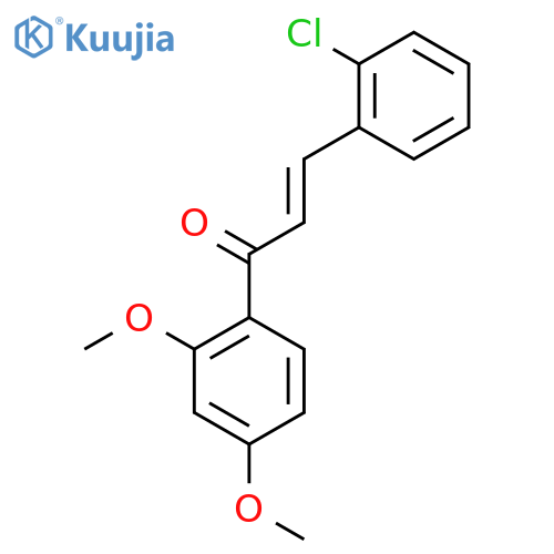 (2E)-3-(2-Chlorophenyl)-1-(2,4-dimethoxyphenyl)prop-2-en-1-one structure