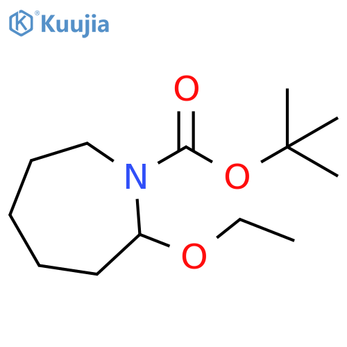 1H-Azepine-1-carboxylic acid, 2-ethoxyhexahydro-, 1,1-dimethylethylester structure