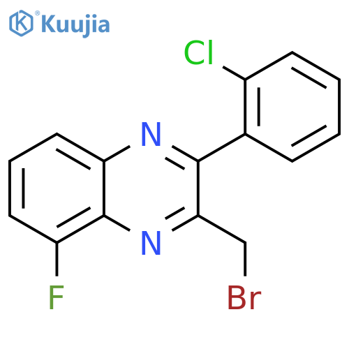 3-(Bromomethyl)-2-(2-chlorophenyl)-5-fluoroquinoxaline structure